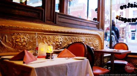 Inside Bistro Francais