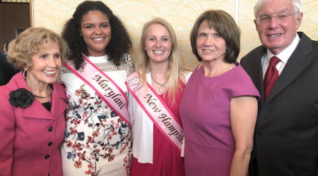 Connie Morella, Cherry Blossom Princesses from Maryland and New Hampshire, Pamela Kessler and Ron Kessler