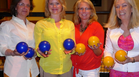 Claudine Sorel, Janine Schoonover, Holly Cligott and Cecilia Browning