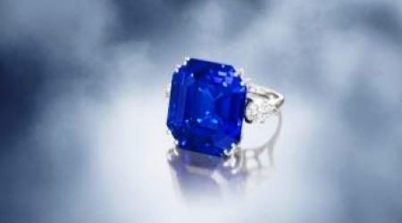 Sold for $ 1,560,000, an exceptional sapphire and diamond ring by Van Cleef &amp; Arpels