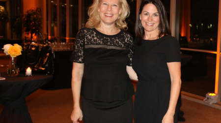 Linda Boff and Courteney Monroe, CEO of National Geographic Channel