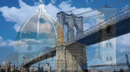 Bridge betwix Italy &amp; U.S., a rendition