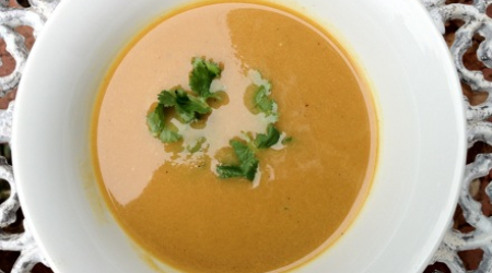 Butternut Squash Soup with Curry and Ginger