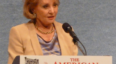 Barbara Walters speaking at National Press Club