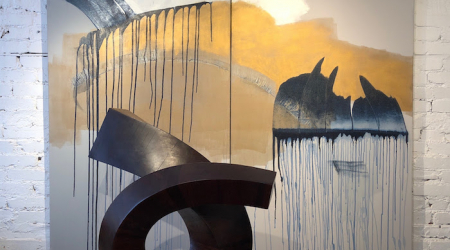 Glissade III by Jim Perry and The Taj by Judith Vivell