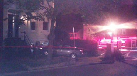 Car in house at 28th &amp; P Streets