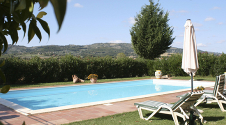 From the villa in Umbria