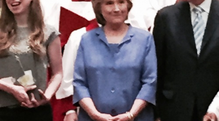 Chelsea, Hillary and Bill Clinton