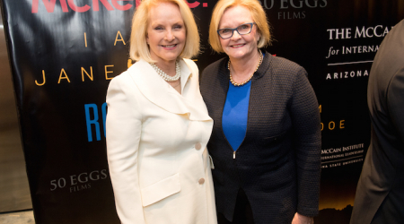 Cindy McCain with Senator Claire McCaskill