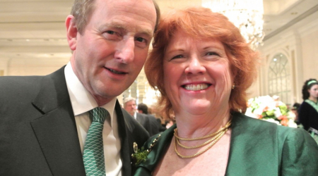 Prime Minister Enda Kenny and Anne Sullivan