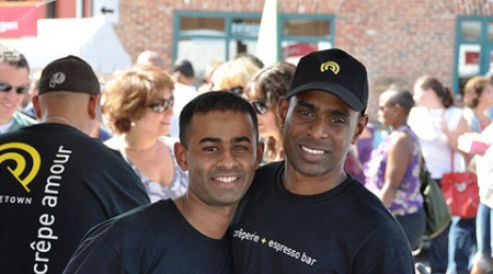Sri (left) at Taste of Georgetown 2010