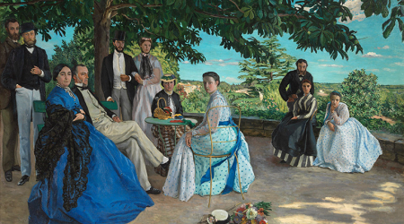 Frédéric Bazille, Portraits of the *** Family, called The Family Gathering, summer 1867–early winter 1868, oil on canvas