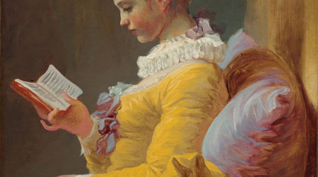 Jean Honoré Fragonard, Young Girl Reading, c. 1769, oil on canvas