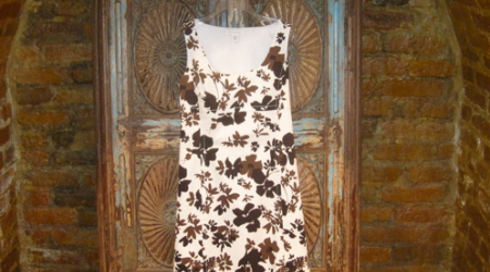 The dress, after a second treatment at Bergman's