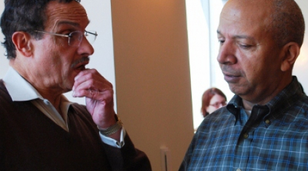 Mayor Vincent Gray (left) and Tony Williams at a Gray Fundraiser during the mayoralty campaign