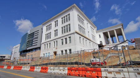 The city is scrambling to get the school ready for students’ return.