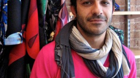 Michael Angel with his collection