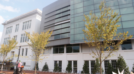 The renovated and expanded Duke Ellington School of the Arts includes dance studios, a rooftop classroom and an 800-seat theater