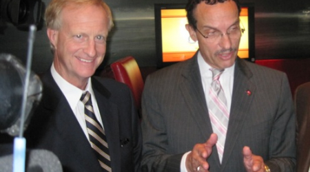 Councilmember Jack Evans with then Mayor-elect Vincent Gray in 2010