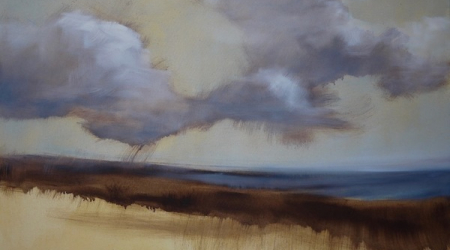 Expect, oil on canvas by Caroline Adams