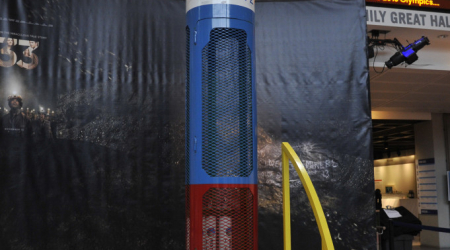 A replica of the Fénix Capsule that was built by the Layne Christensen Company - DC premiere of Warner Bros Pictures The 33