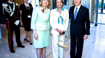 Laura Bisogniero, Nancy Pelosi, Claudio Bisogniero