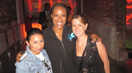 Alida Sanchez of the Greater Washington Fashion Chamber of Commerce, Adra Williams of The Georgetowner and Hope Solomon