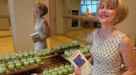 Katherine Presenting at the Four Seasons Health Club with Some of Her Favorite Recipes