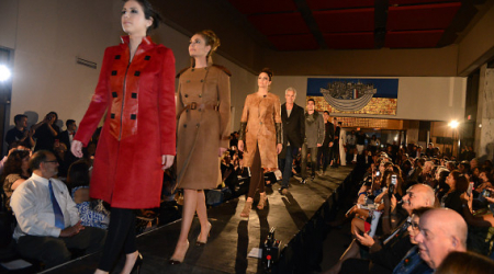 The runway at the Jean-François Garcia show at the Embassy of France