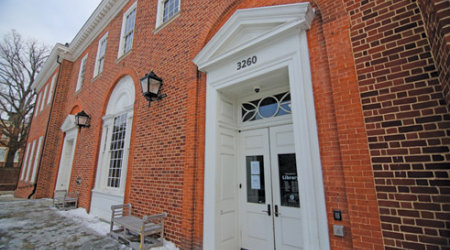 The Georgetown Library, voting site for Precinct 6, is closed until Tuesday as water damage from a leaking pipe is repaired.