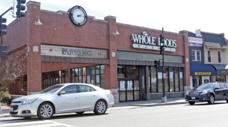 The Glover Park Whole Foods is located at 2323 Wisconsin Ave. NW.