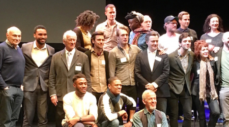 Michael Kahn and the cast of Hamlet