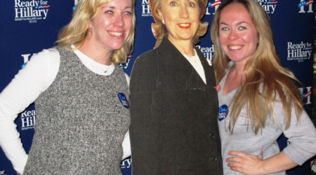 Sarah Warren, Hillary Clinton, and Cassandra Cacace – fun times