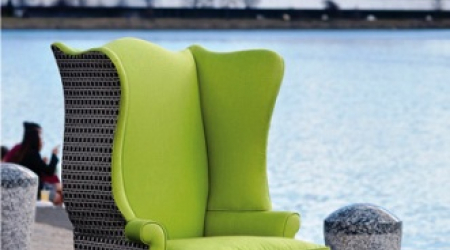 Wing Back Chair by Duralee