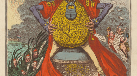 Midas, Transmuting All into Paper 1797 by James Gillray