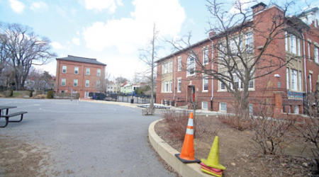 The planned addition at the school would connect the Hyde and Addison buildings.