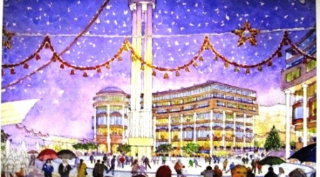 The Washington Harbour owner's concept of their new ice rink