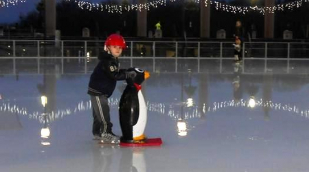 Ice skating at Washington Harbour