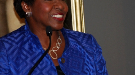 Gwen Ifill at the Italian Embassy