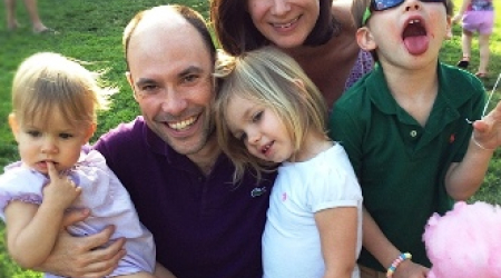 Tess and Laurent with their beautiful family