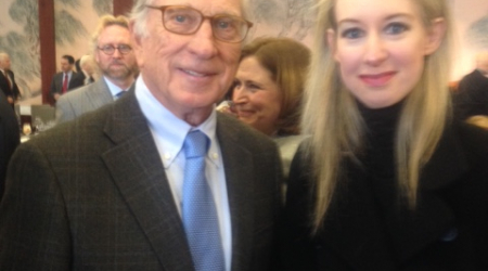 Sam Nunn and CSIS guest Elizabeth Holmes