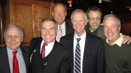 Jack Evans (center) with Don Dinan, Barry Hart, Bill Hall, John Ralls, Ted Vogel