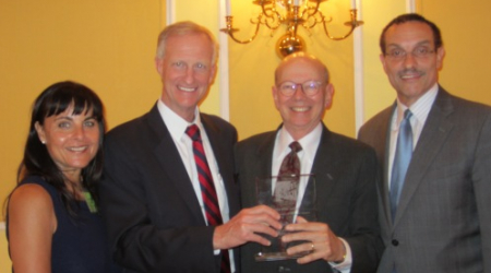 Jennifer Altemus, Councilmember Jack Evans, Awardee Ron Lewis and Mayor Vincent Gray