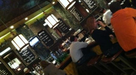 Hanging at a local (DC or NYC?) joint