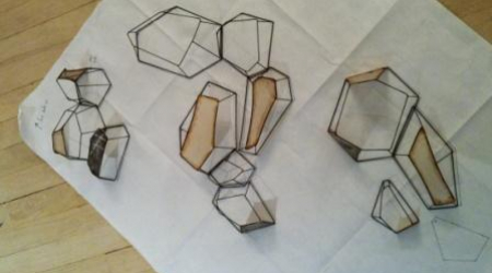 prepping a wall sculpture for installation