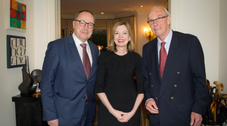 Zsolt N’émet with Marie Royce, Assistant Sec. of State for Educational and Cultural Affairs, and Sandor Karolyi