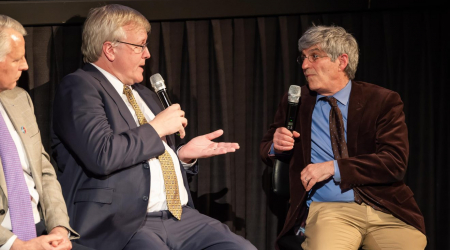 John Pudner and Michael Isikoff duke it out