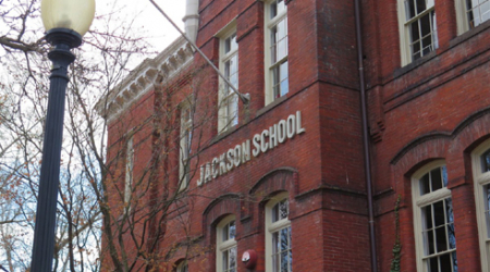 Jackson Art Center is located in a former school, which the nonprofit leases from the city.