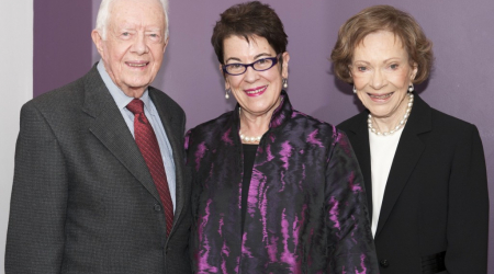 Former President Jimmy Carter, Molly Smith and Former First Lady Rosalynn Carter