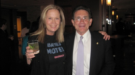 Author Carol Joynt, pictured with Georgetowner Michael Horst, following the release of Innocent Spouse